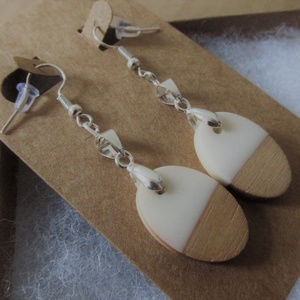 18K WG Plated Multi Media Naturals Earrings